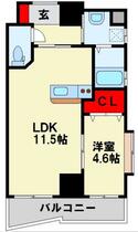 福岡県北九州市八幡西区熊手３丁目（賃貸マンション1LDK・4階・39.02㎡） その2