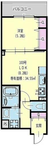 クリエオーレ元浜町_間取り_0