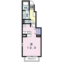 熊本県熊本市東区帯山２丁目（賃貸アパート1R・1階・32.90㎡） その2