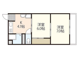 西十日市ビル  ｜ 広島県広島市中区西十日市町（賃貸マンション2K・3階・34.86㎡） その1