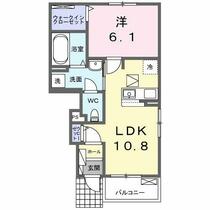 ジュライ・玉泉 104 ｜ 群馬県前橋市関根町２丁目（賃貸アパート1LDK・1階・42.07㎡） その2