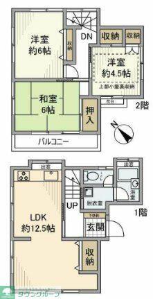 東京都西東京市南町５丁目(賃貸一戸建3LDK・--・69.66㎡)の写真 その2