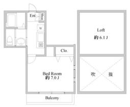 クリーク幕張  ｜ 千葉県千葉市花見川区幕張町２丁目（賃貸アパート1K・2階・21.73㎡） その2