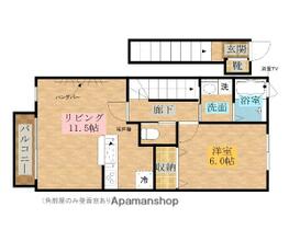 千葉県君津市杢師２丁目（賃貸アパート1LDK・2階・48.17㎡） その2