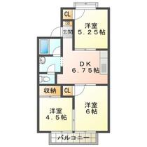 エスポワ清水 205 ｜ 三重県三重郡菰野町大字福村（賃貸アパート3DK・2階・48.20㎡） その2