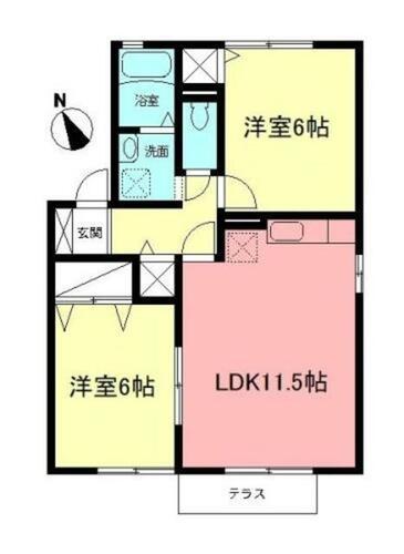 サニーフラッツB0_間取り_0