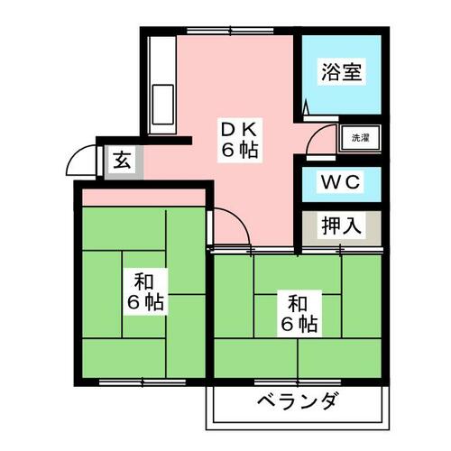 メゾンクレブラン　ドゥズィエムの間取り