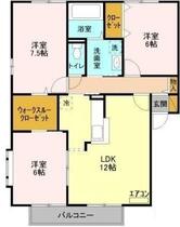 マークサウンド　Ⅲ  ｜ 千葉県船橋市印内３丁目（賃貸アパート3LDK・2階・76.40㎡） その2