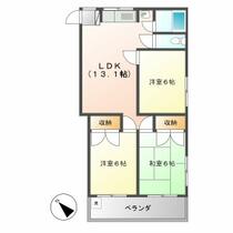 サンリッチ大矢知 306 ｜ 三重県四日市市大矢知町（賃貸マンション3LDK・3階・48.00㎡） その2