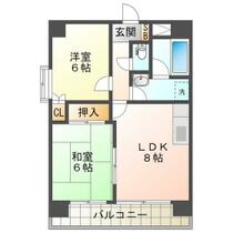 日宝レスカール幸町 901 ｜ 三重県四日市市幸町（賃貸マンション2LDK・9階・47.31㎡） その2