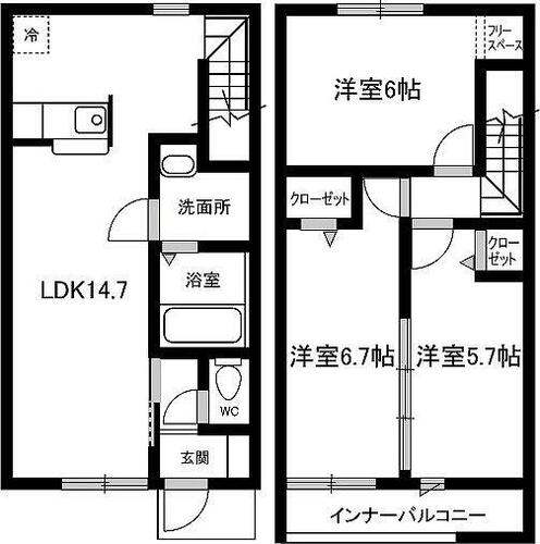 メゾネット マイリ_間取り_0