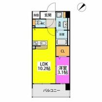 フルハウス高宮 603 ｜ 福岡県福岡市南区向野１丁目（賃貸マンション1LDK・6階・34.18㎡） その1