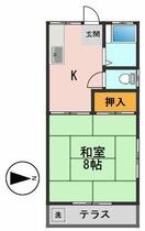 コーポ小川 205 ｜ 東京都江戸川区北小岩６丁目（賃貸アパート1DK・2階・23.13㎡） その2