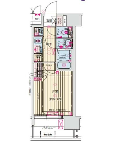 兵庫県尼崎市西本町２丁目（マンション）の賃貸物件の間取り