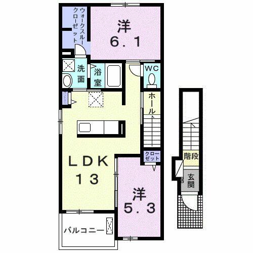 エチカ森岡B_間取り_0