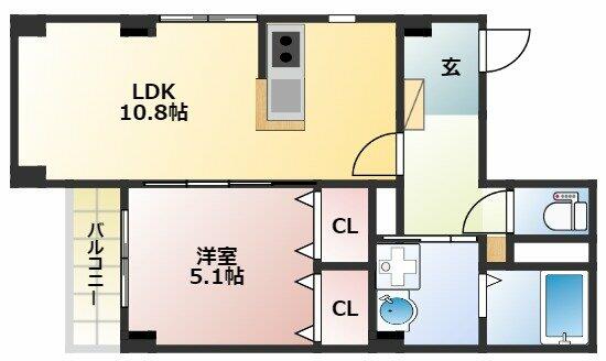 ビューノスミダ 303｜東京都墨田区墨田１丁目(賃貸マンション1LDK・3階・40.40㎡)の写真 その2