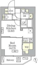 ＢＲＩＣＫ　ＲＥＳＩＤＥＮＣＥ　南青山 1201 ｜ 東京都港区南青山７丁目（賃貸マンション1DK・12階・30.36㎡） その2