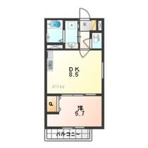 大阪府大阪市生野区巽北３丁目（賃貸アパート1LDK・2階・33.21㎡） その2