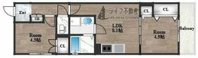 クリエオーレ瓜生堂  ｜ 大阪府東大阪市瓜生堂２丁目（賃貸アパート2LDK・3階・42.39㎡） その2