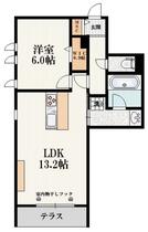 東京都渋谷区上原１丁目（賃貸マンション1LDK・1階・48.13㎡） その2