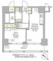 東京都台東区竜泉３丁目（賃貸マンション1LDK・8階・38.64㎡） その2