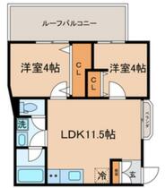 オプサス西新井  ｜ 東京都足立区島根４丁目（賃貸アパート2LDK・3階・44.80㎡） その2