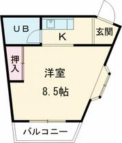 Ｅａｓｔ旭が丘 201 ｜ 東京都日野市旭が丘２丁目（賃貸マンション1K・2階・21.16㎡） その2