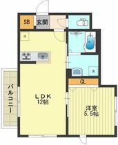 東京都日野市豊田４丁目（賃貸アパート1LDK・1階・40.69㎡） その2