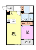 Ｒｏｏｍｓ紫竹 204 ｜ 新潟県新潟市東区紫竹３丁目（賃貸アパート1LDK・1階・35.94㎡） その2