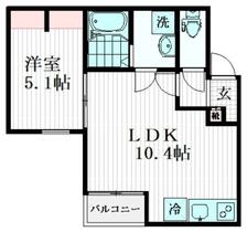 ＧＲＡＤＵＳ四街道  ｜ 千葉県四街道市四街道（賃貸アパート1LDK・1階・34.43㎡） その2