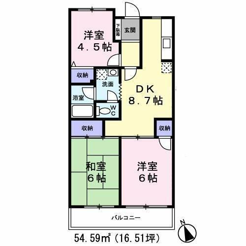 グリーンヒルズ石坂_間取り_0