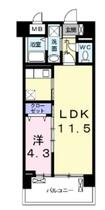 フォレスト  ｜ 神奈川県川崎市高津区子母口（賃貸マンション1LDK・2階・44.10㎡） その2