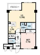 広島県広島市安佐南区大塚西３丁目（賃貸マンション1LDK・1階・47.90㎡） その2