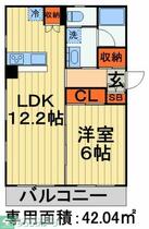 千葉県千葉市中央区長洲１丁目（賃貸マンション1LDK・6階・42.04㎡） その2