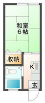 パナハイツタジリ 201 ｜ 山口県下関市秋根南町２丁目（賃貸アパート1K・2階・24.00㎡） その2