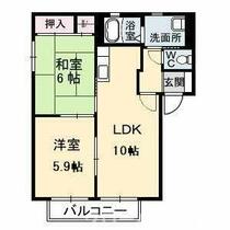 ディアス郡家　Ｂ棟 202 ｜ 香川県丸亀市郡家町（賃貸アパート2LDK・2階・50.04㎡） その2