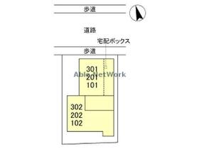 ブルーレインハウス 202 ｜ 茨城県古河市中央町２丁目（賃貸アパート1LDK・2階・42.75㎡） その1