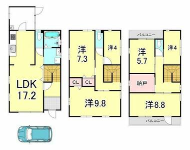 間取り：228059851706