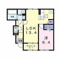 シャルマン照ヶ丘  ｜ 大阪府大阪市東住吉区照ケ丘矢田２丁目（賃貸アパート1LDK・1階・50.87㎡） その2