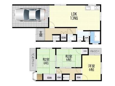 間取り：227102549965