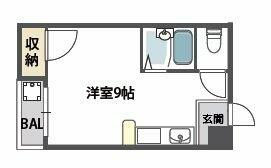 大阪府大阪市西区九条３丁目（賃貸マンション1R・3階・20.00㎡） その2