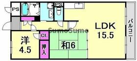 兵庫県尼崎市猪名寺２丁目（賃貸マンション2LDK・3階・60.00㎡） その2