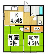 東京都清瀬市中清戸１丁目（賃貸アパート2K・1階・32.56㎡） その2