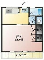 コーポ中沢２ 101 ｜ 山梨県中央市下河東（賃貸マンション1K・2階・26.40㎡） その2