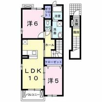 ウィル 205 ｜ 愛知県知多市新知西町（賃貸アパート2LDK・2階・54.67㎡） その2