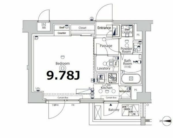 ＸＥＢＥＣ大鳥居ＩＩ 201｜東京都大田区東糀谷２丁目(賃貸マンション1R・2階・25.92㎡)の写真 その2