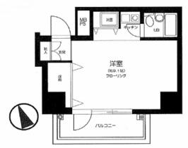 東京都台東区西浅草２丁目（賃貸マンション1R・6階・23.78㎡） その2