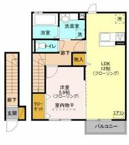 ハイツブエイ  ｜ 埼玉県川口市上青木３丁目（賃貸アパート1LDK・2階・48.86㎡） その2