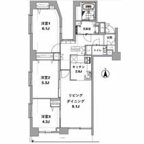 神奈川県横浜市港北区日吉本町１丁目（賃貸マンション3LDK・4階・68.98㎡） その2