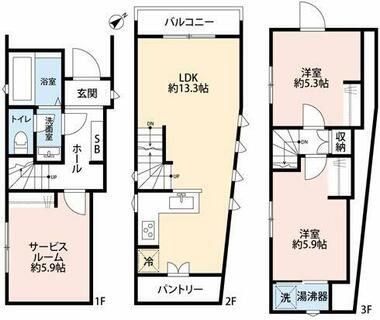 間取り：213143545663